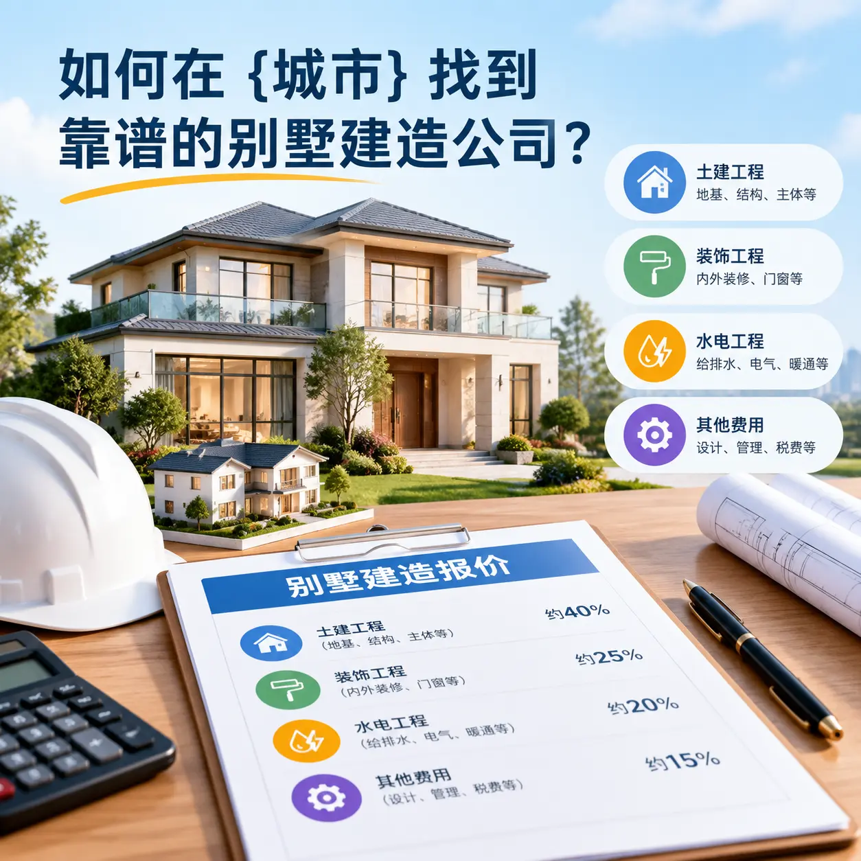 如何在 普定 找到靠谱的别墅建造公司?