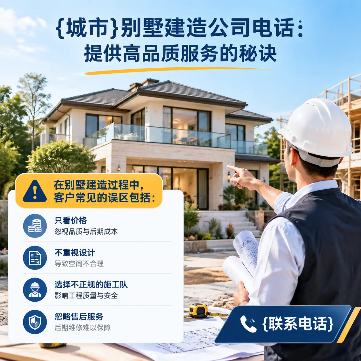 普定别墅建造公司电话:提供高品质服务的秘诀