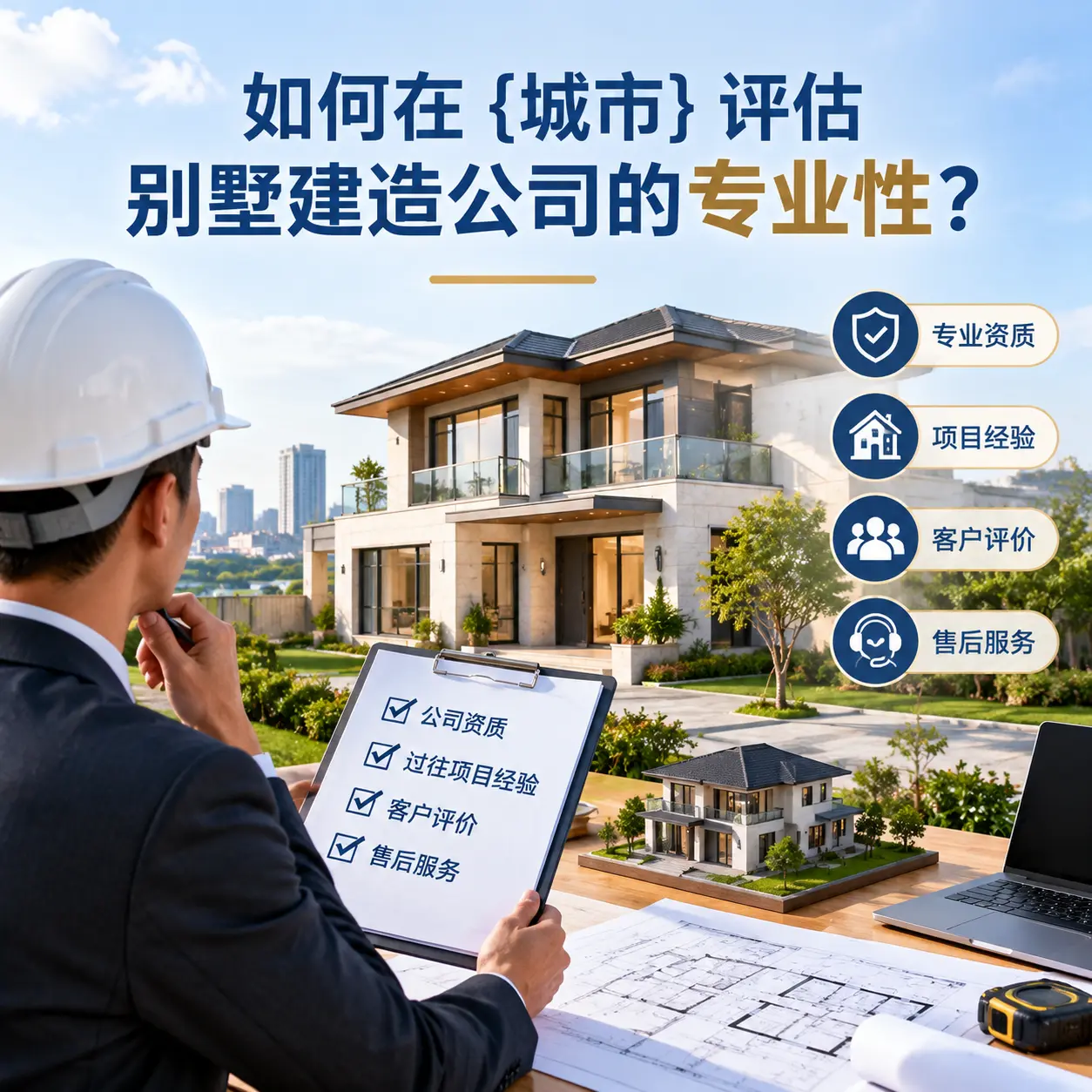 如何在 普定 评估别墅建造公司的专业性?