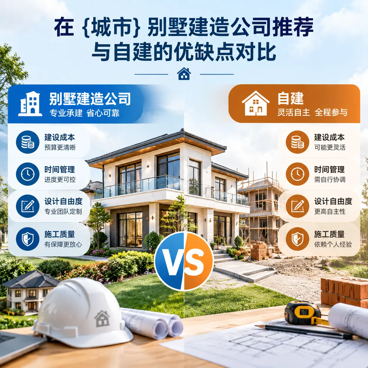 在 普定 别墅建造公司推荐与自建的优缺点对比